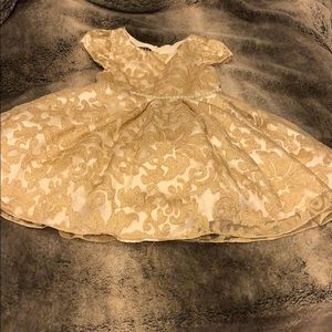 Gold toddler dress